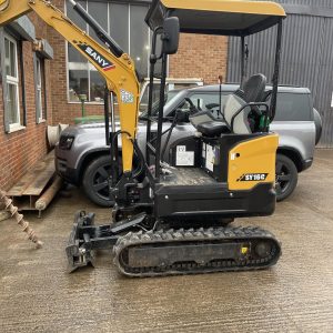 SANY SY16C Excavator 1.8T 377 hours worked. £13,000 plus VAT